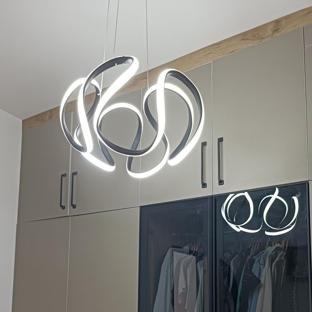 لوستر مدل فنر - مدرن نئونی - تصویر 4