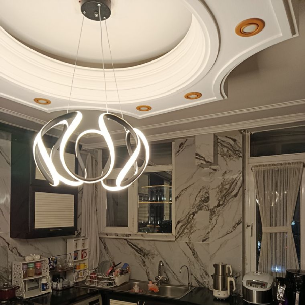 لوستر مدل فنر - مدرن نئونی - تصویر 19