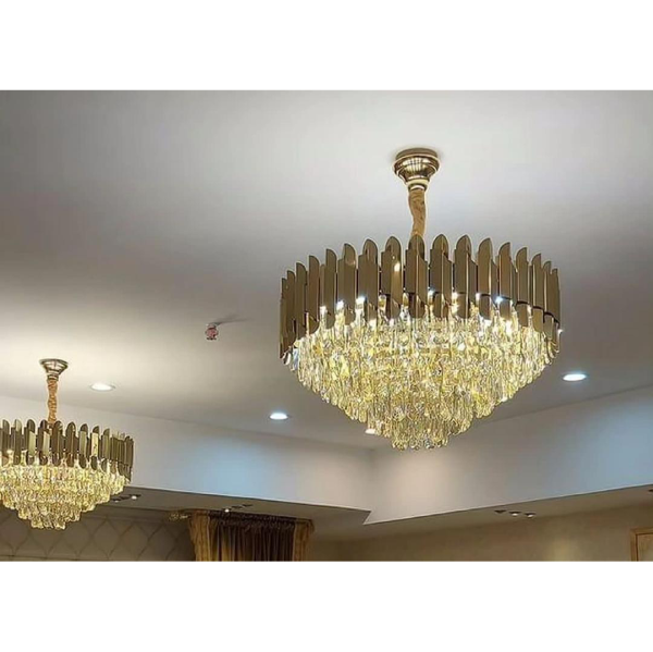 لوستر کریستالی آرتا تمام طلا | دکور کلاسیک و نئوکلاسیک - تصویر 12