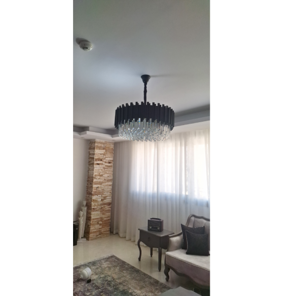 لوستر پروفیلی باشار مشکی | خرید لوستر پروفیلی پیانویی | آگرین لوستر - تصویر 5