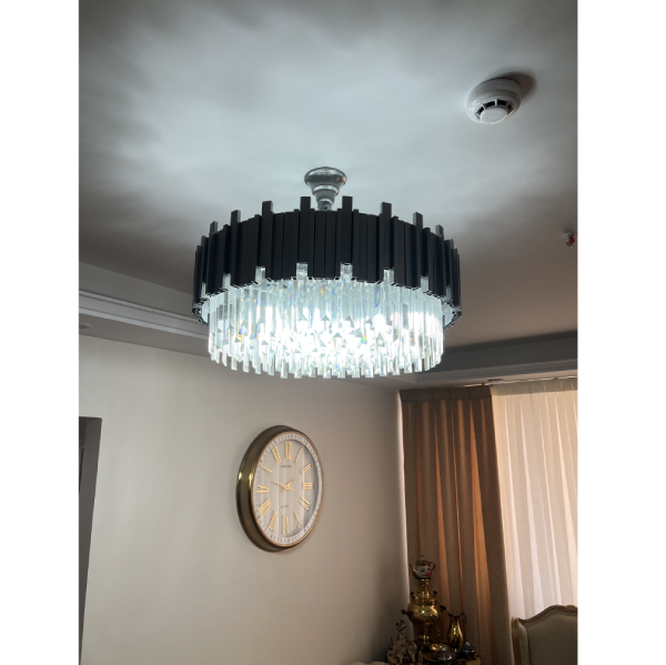 لوستر پروفیلی باشار مشکی | خرید لوستر پروفیلی پیانویی | آگرین لوستر - تصویر 6