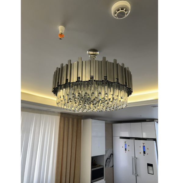 لوستر پروفیلی باشار مشکی | خرید لوستر پروفیلی پیانویی | آگرین لوستر - تصویر 7