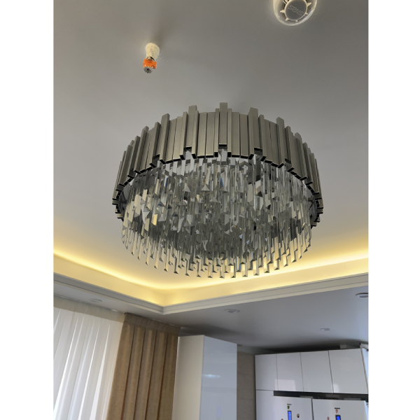 لوستر پروفیلی باشار مشکی | خرید لوستر پروفیلی پیانویی | آگرین لوستر - تصویر 8