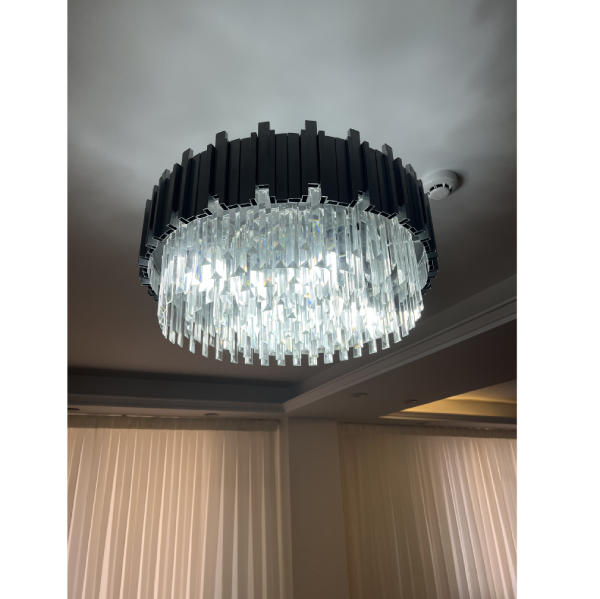 لوستر پروفیلی باشار مشکی | خرید لوستر پروفیلی پیانویی | آگرین لوستر - تصویر 9