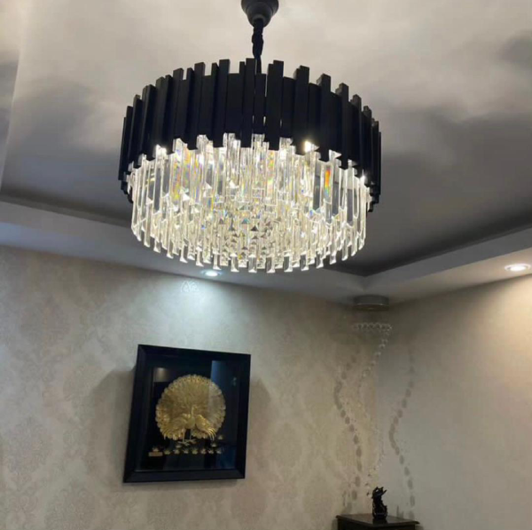 لوستر پروفیلی باشار مشکی | خرید لوستر پروفیلی پیانویی | آگرین لوستر - تصویر 11