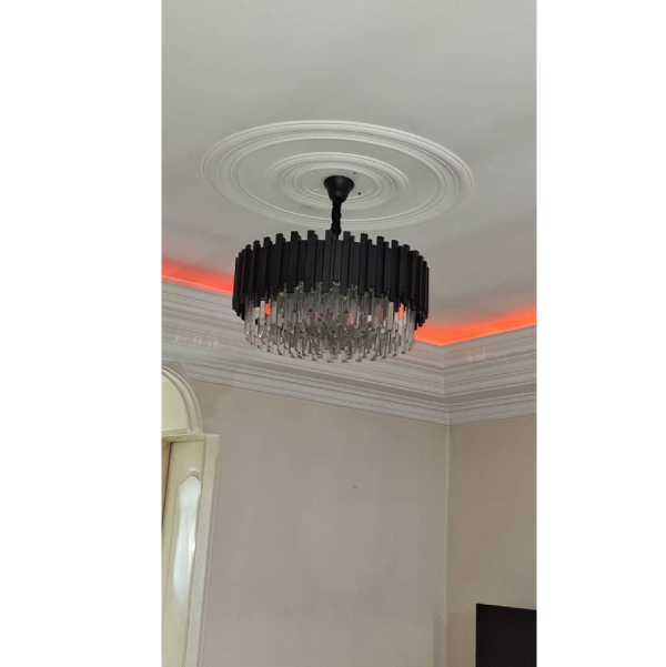 لوستر پروفیلی باشار مشکی | خرید لوستر پروفیلی پیانویی | آگرین لوستر - تصویر 12