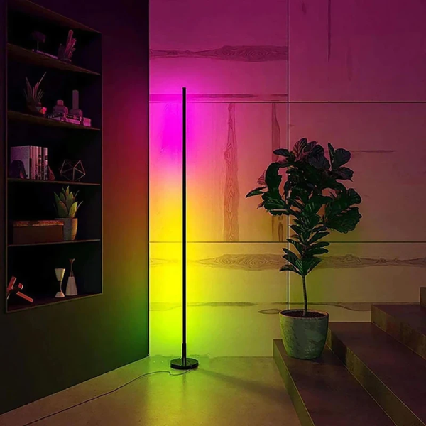 آباژور ایستاده مدرن RGB – رنگ مشکی – 160CM
