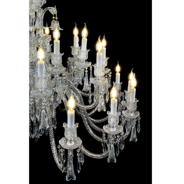 لوستر باکارات VIP وارداتی – کریستال سفید | ۶ تا ۳۲ شاخه - تصویر 13