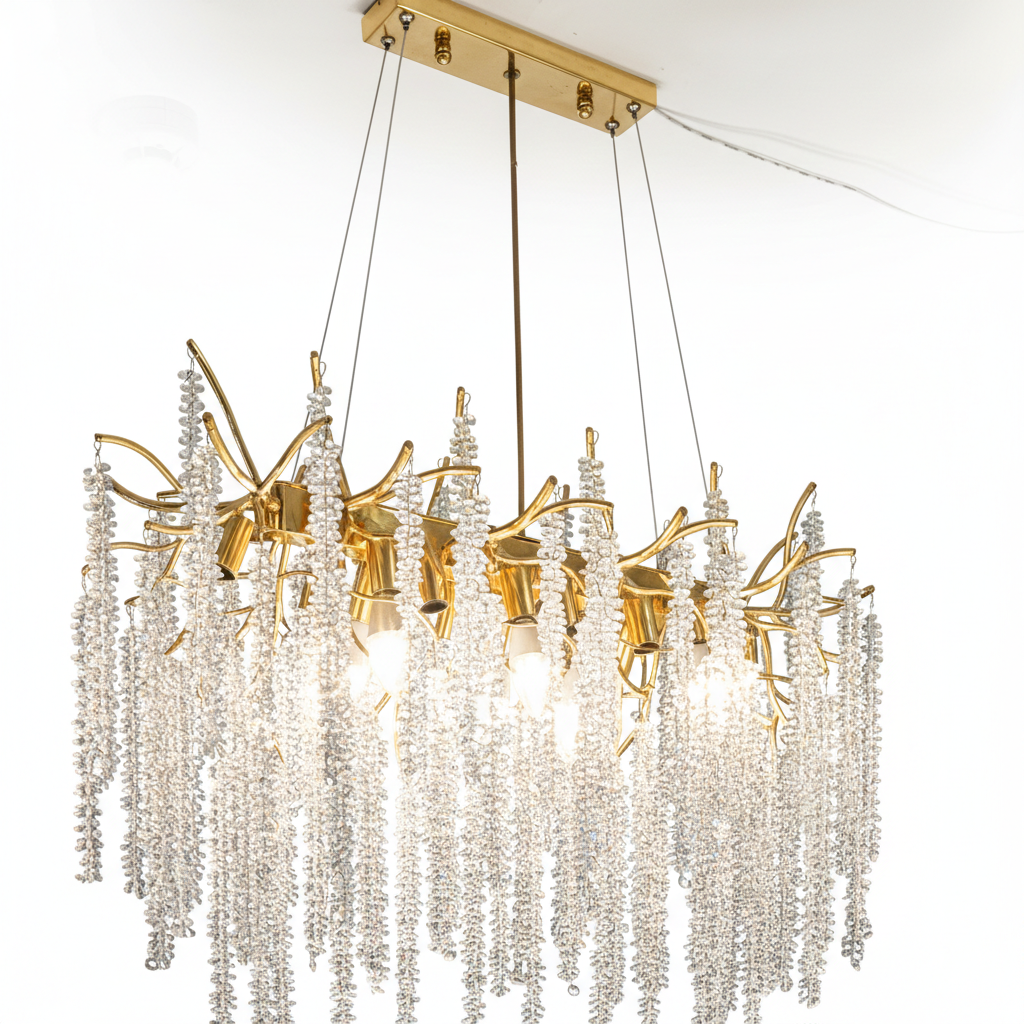 لوستر لاینر درختی لاویا آبکاری طلایی