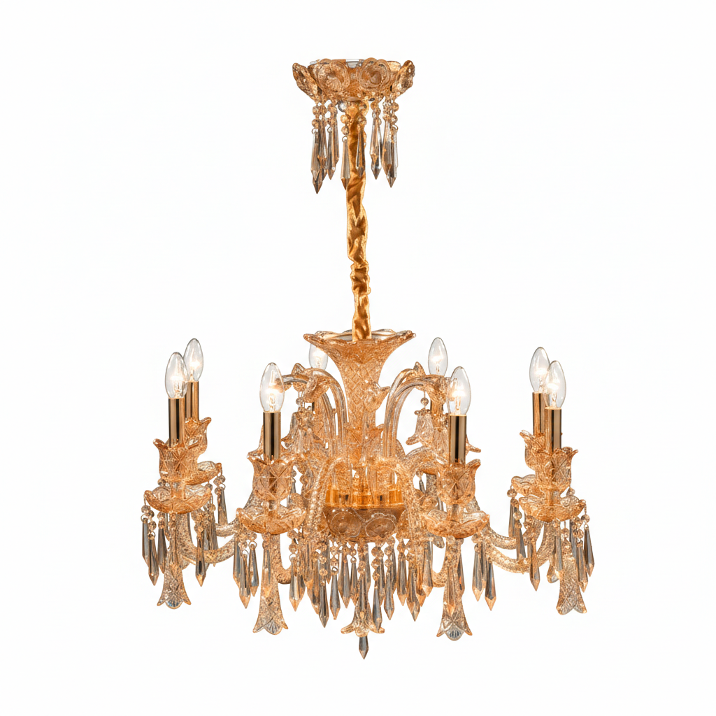 لوستر باکارات وارداتی طرح VIP رنگ عسلی