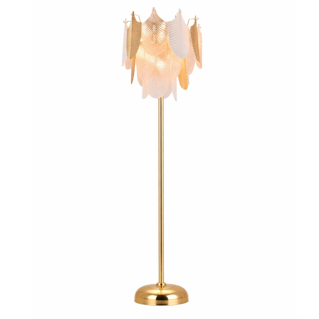 آباژور کنارسالنی برگی مدل گلاریس طلایی