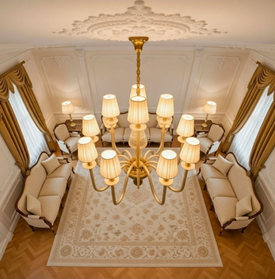 لوستر تمام وارداتی شاخهای طرح آرتمیس - تصویر 8