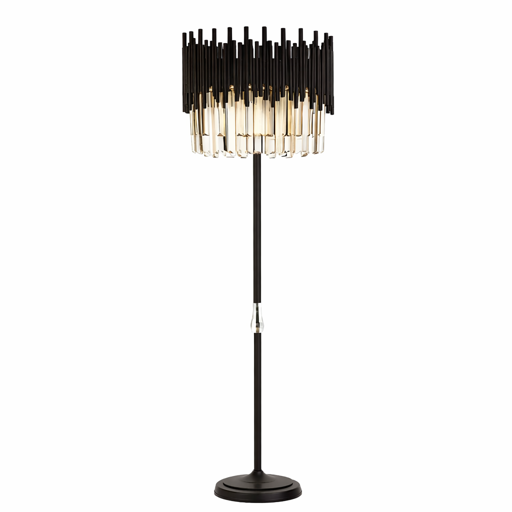 آباژور کنارسالنی کریستالی مدل اسپانیولی مشکی