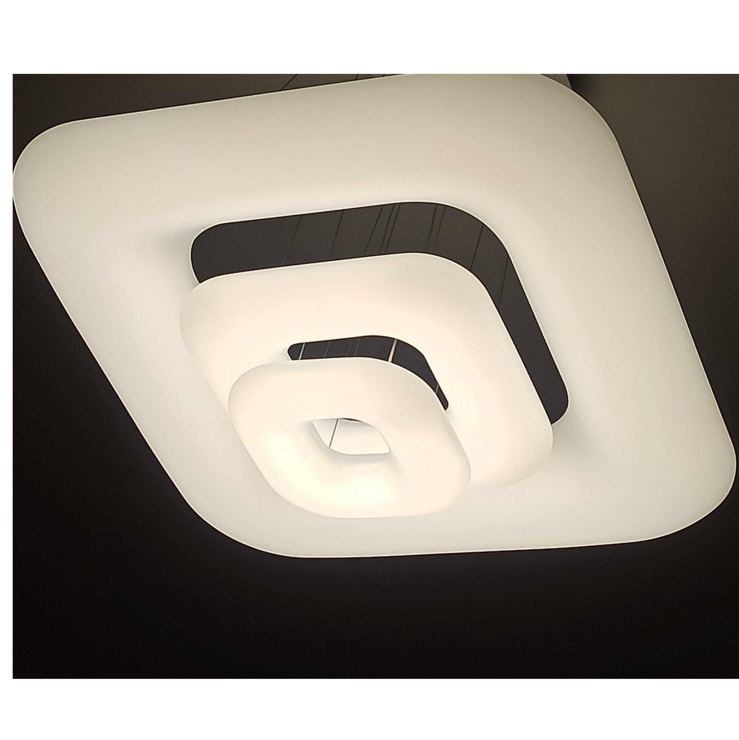 لوستر ابری سقفی طرح دونات مربع سه طبقه