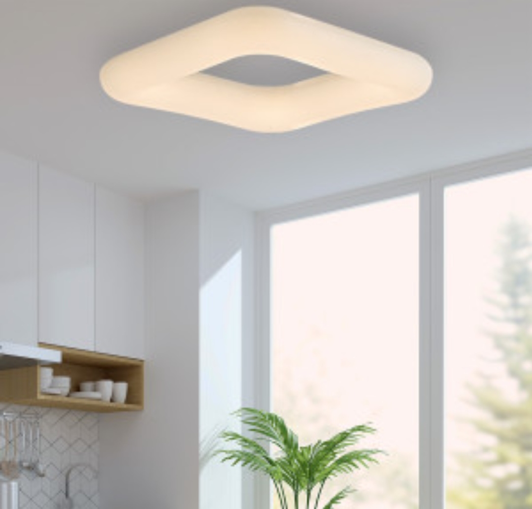 لوستر ابری سقفی طرح دونات مربع